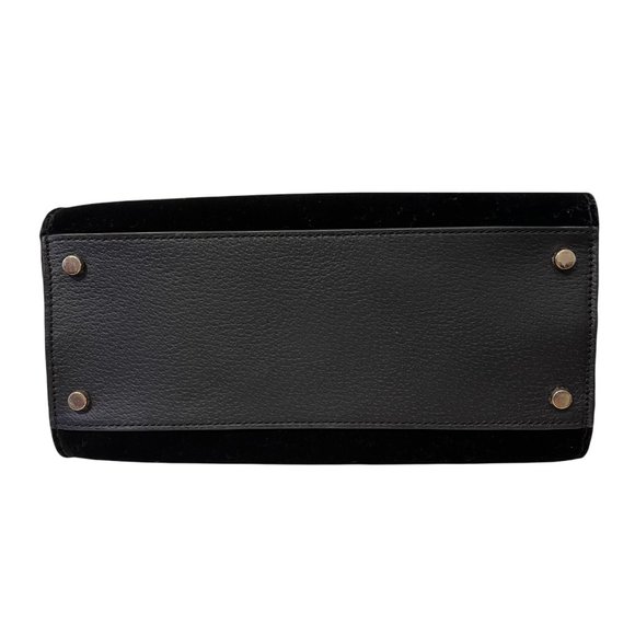 Kate Spade Thompson Street Black Velvet Sam Satchel Handbag NWT! - Picture 9 of 11